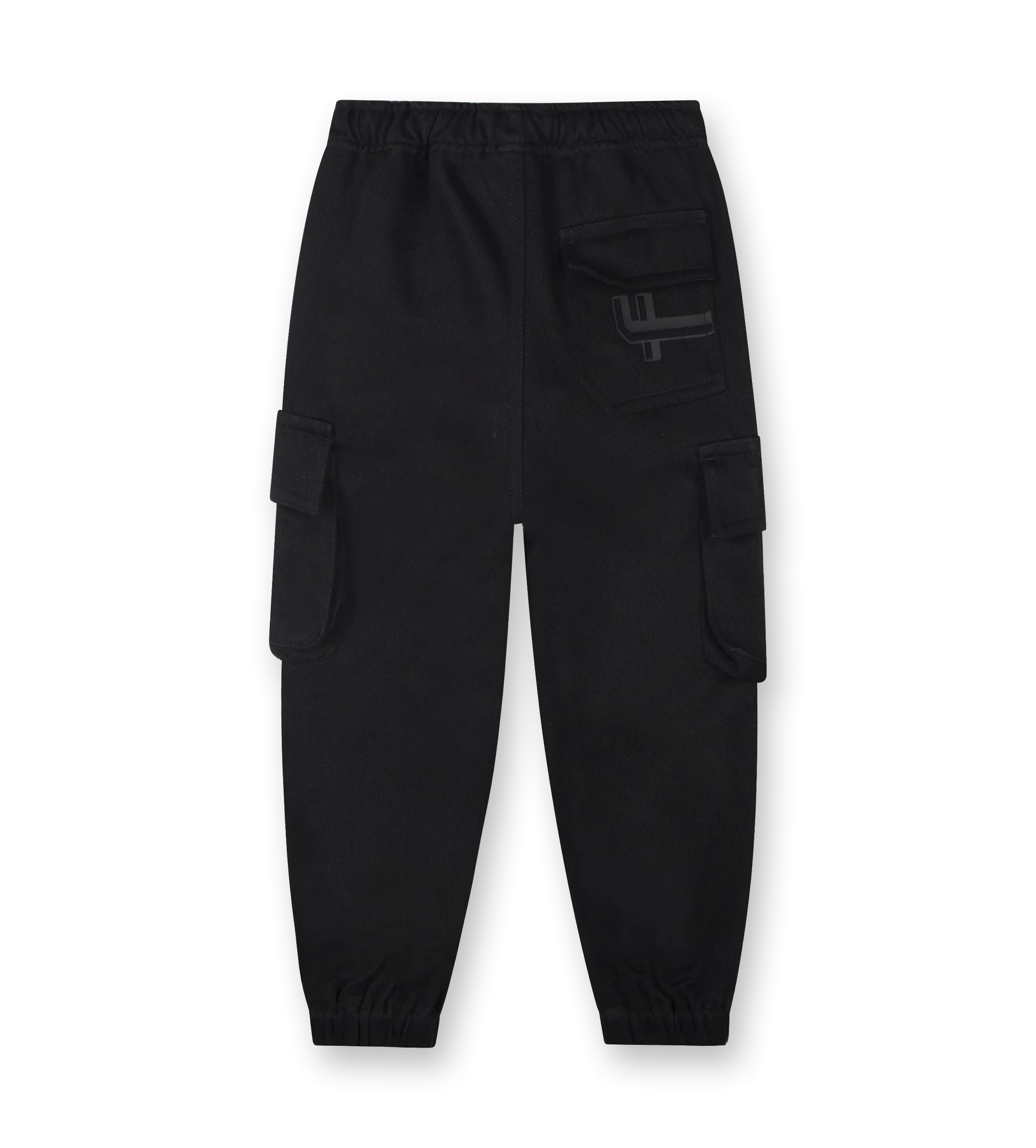 Logo Parachute Pants Black