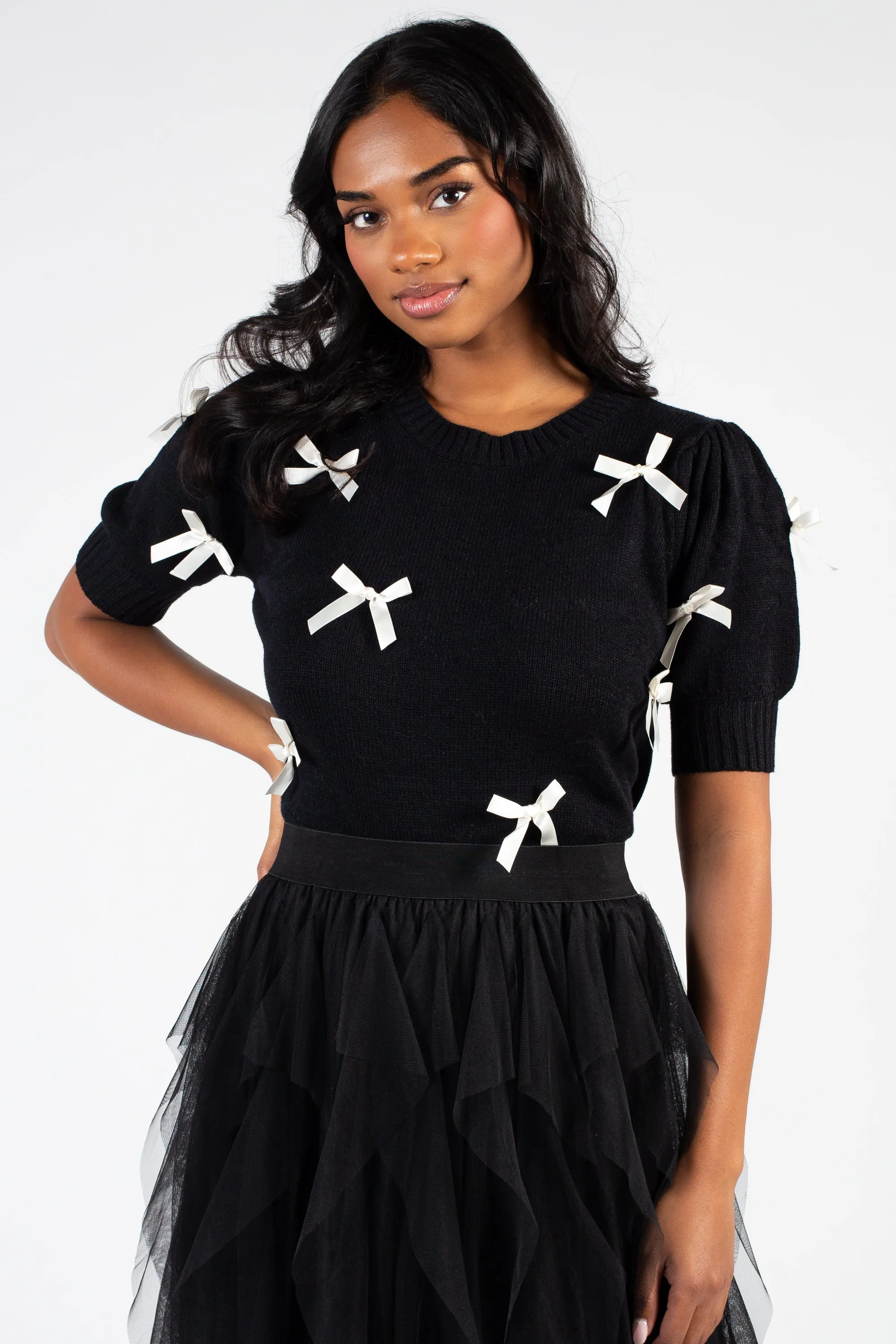 Lois Mini Bow Sweater