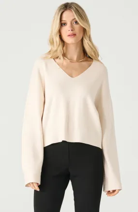 LS V-NECK SWEATER