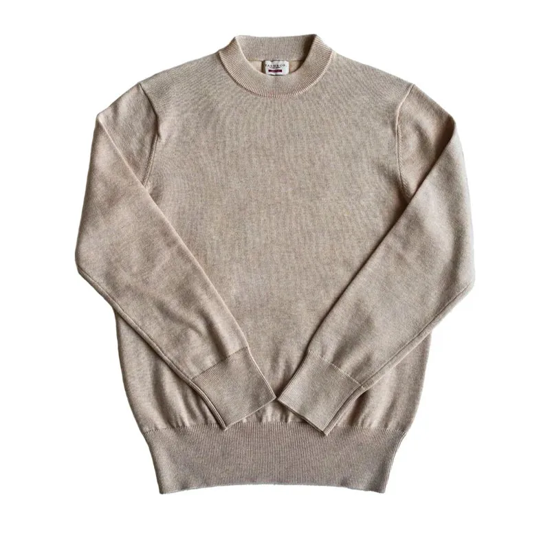 Men's Cotton Blend Sweater O-neck Basic Pullover