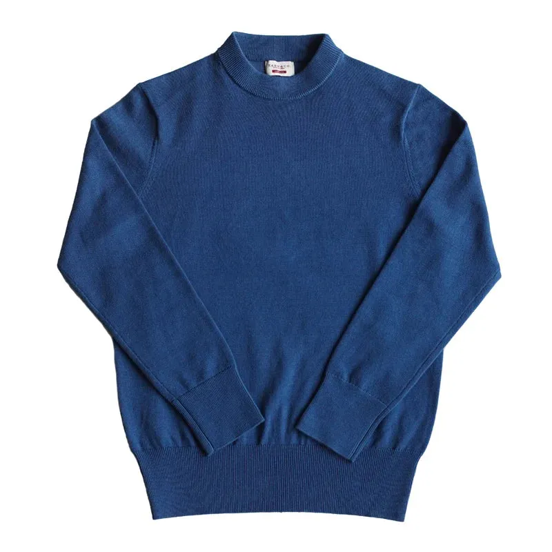 Men's Cotton Blend Sweater O-neck Basic Pullover