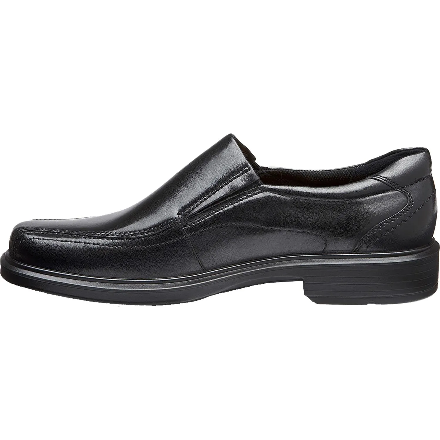 Men's Ecco Helsinki Bicycle Toe Slip-On Black Leather