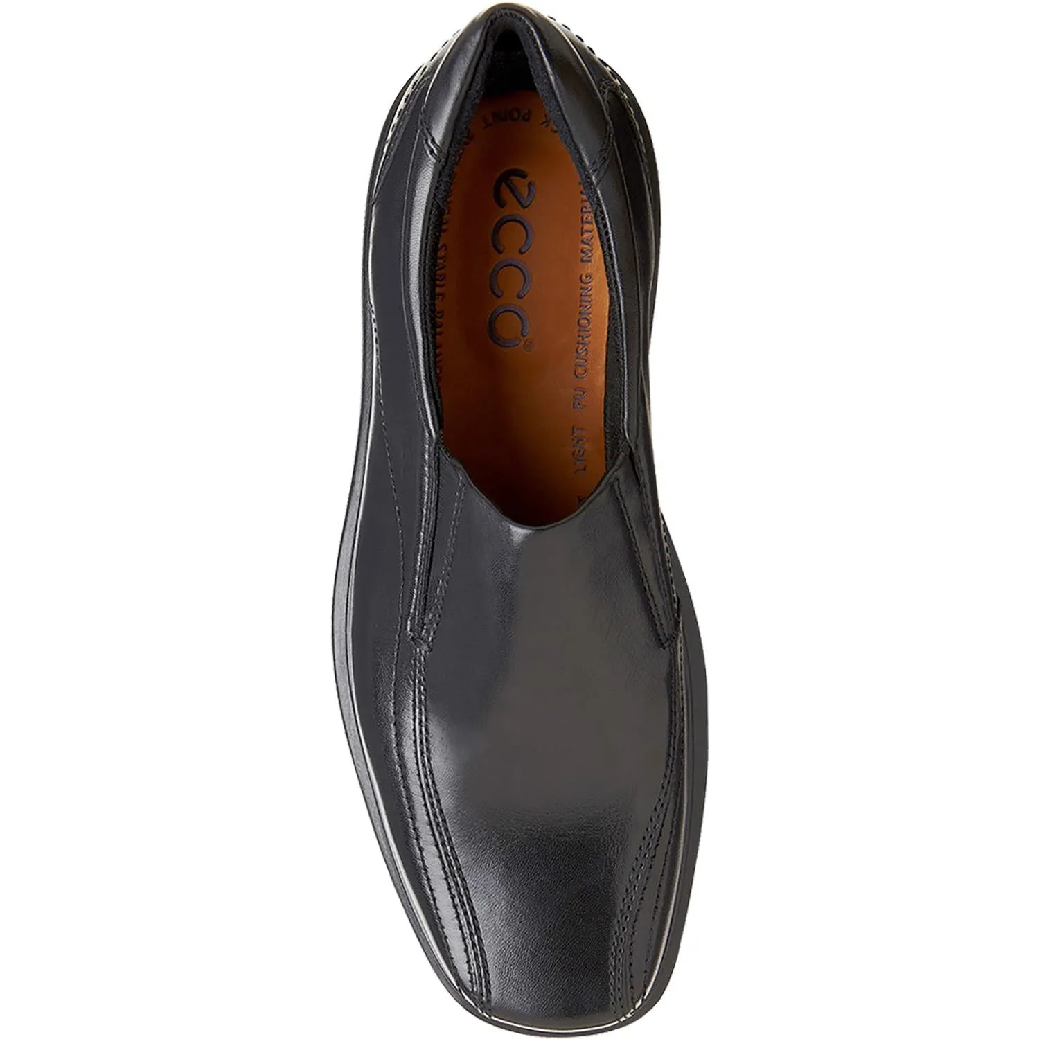 Men's Ecco Helsinki Bicycle Toe Slip-On Black Leather