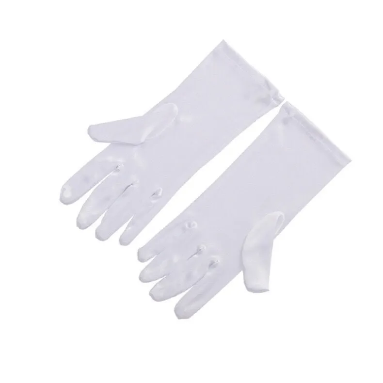 Mini Holly White Satin Gloves Inspired By BAT