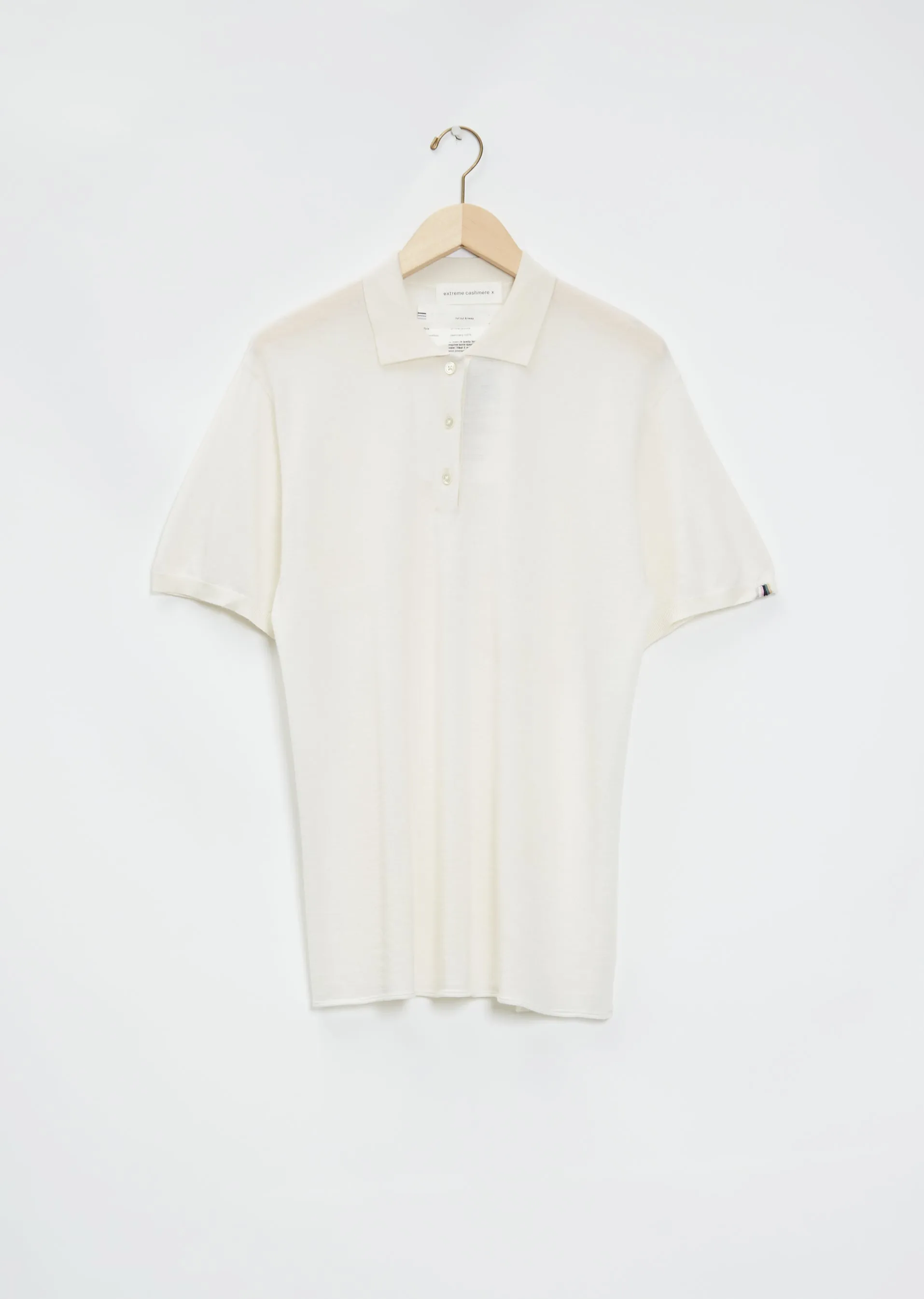 n°176 Tennis Cashmere Top — Milk