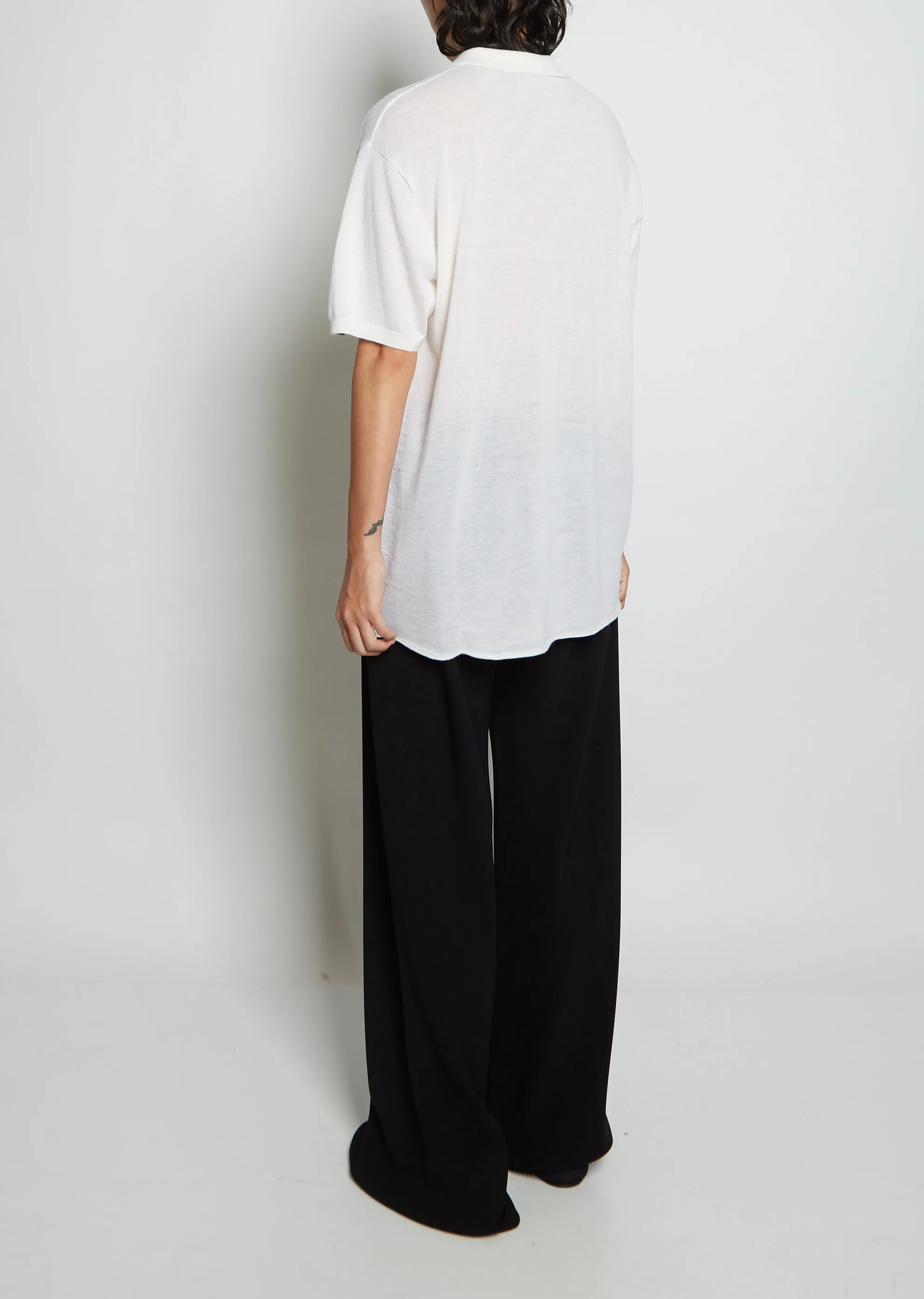 n°176 Tennis Cashmere Top — Milk