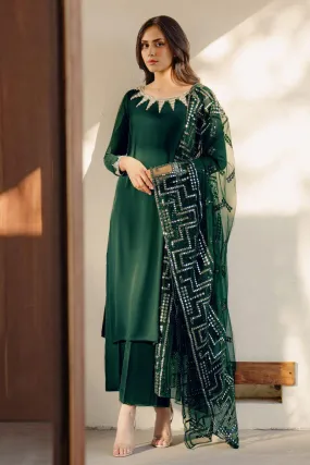 Natasha Kamal - Harlow - Emerald Green - Georgette - 3 Piece