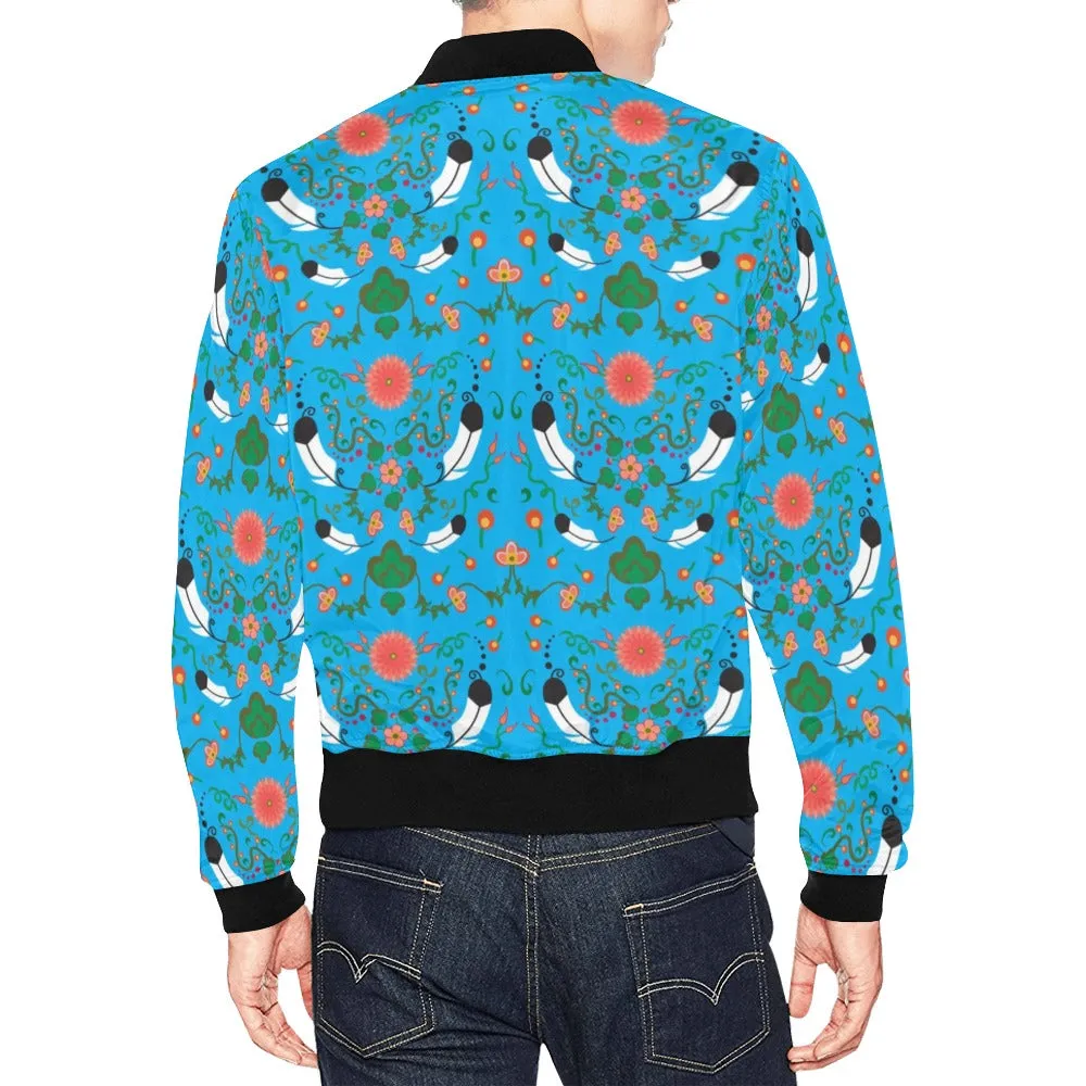 New Growth Bright Sky Bomber Jacket for Men