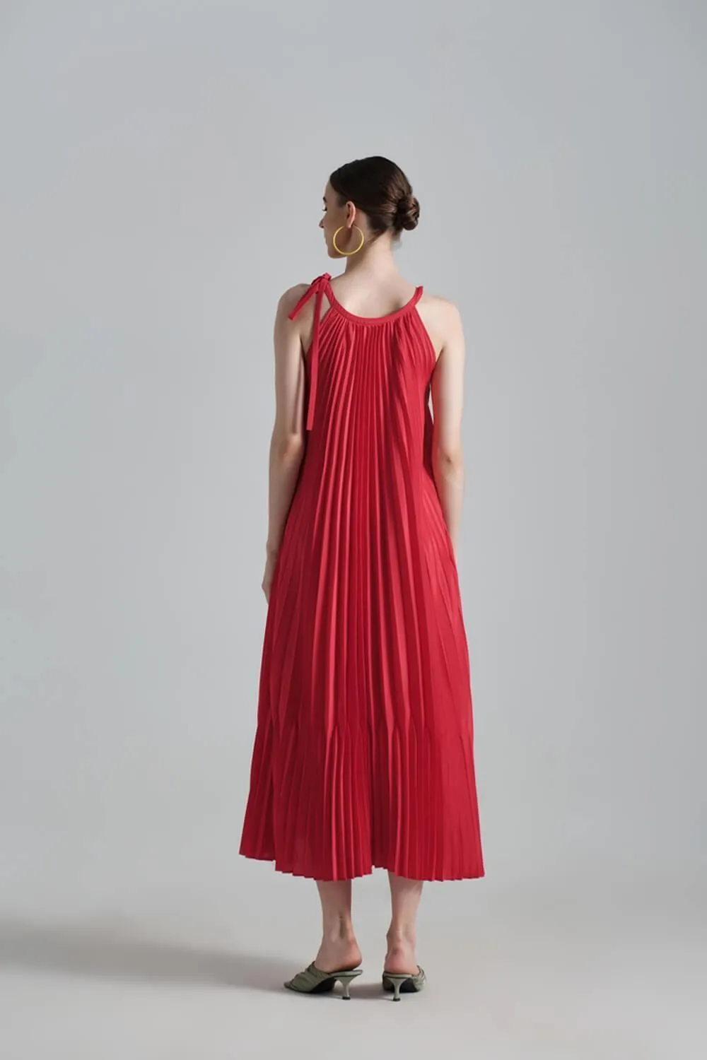 Noma Tunic Pleated Silk Midi Dress