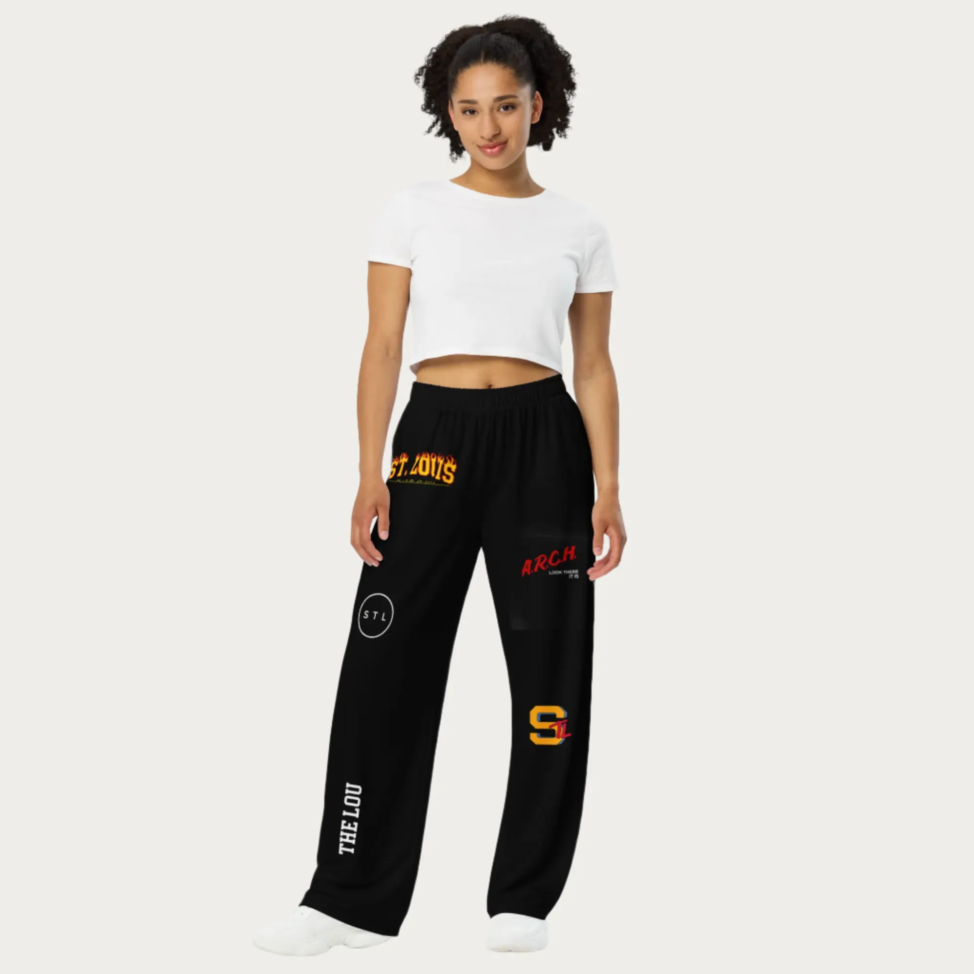 OG Logo’s All-over print unisex wide-leg pants