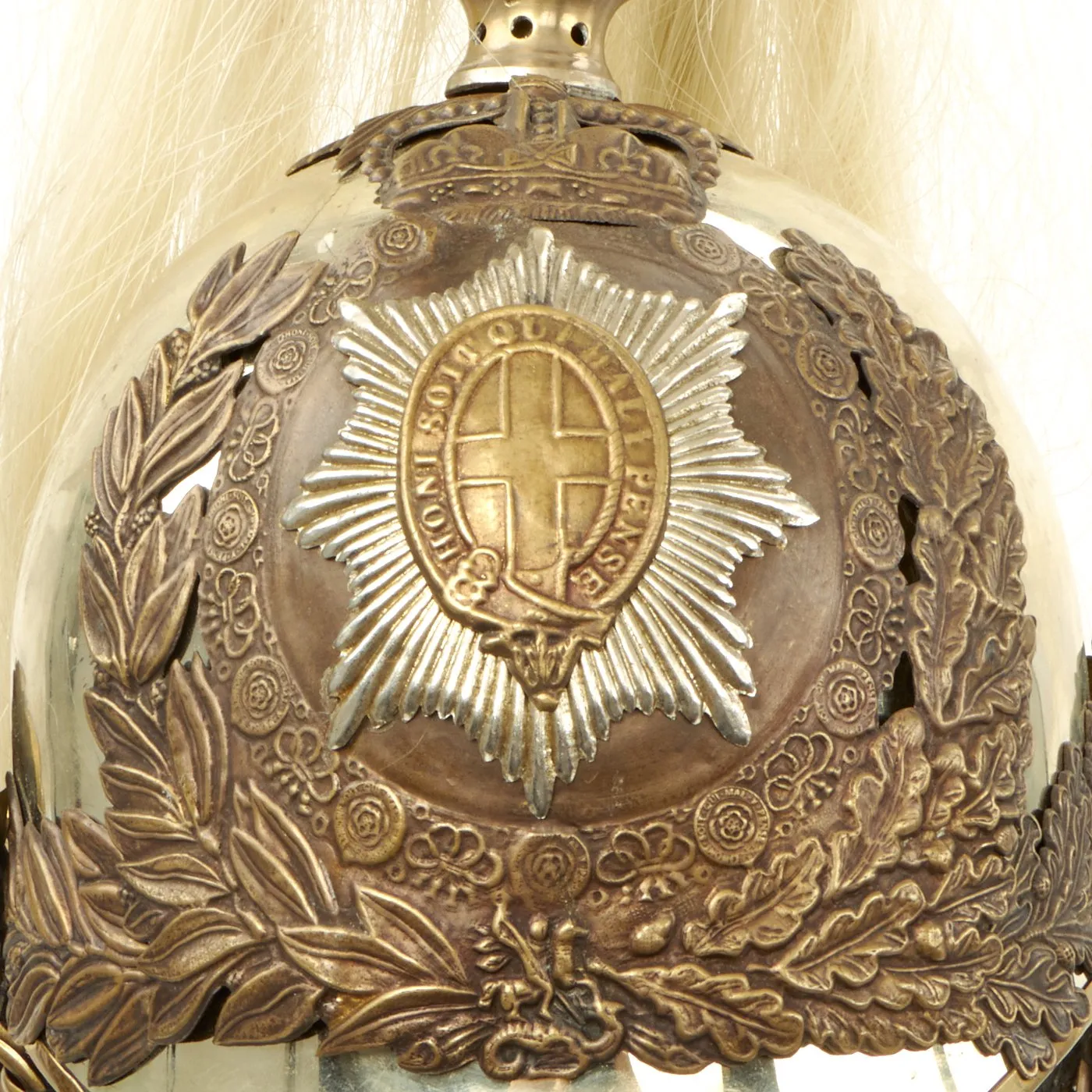 Original British ERII Household Cavalry Life Guards Helmet, Cuirass, and Tunic Set - Circa 1960-70