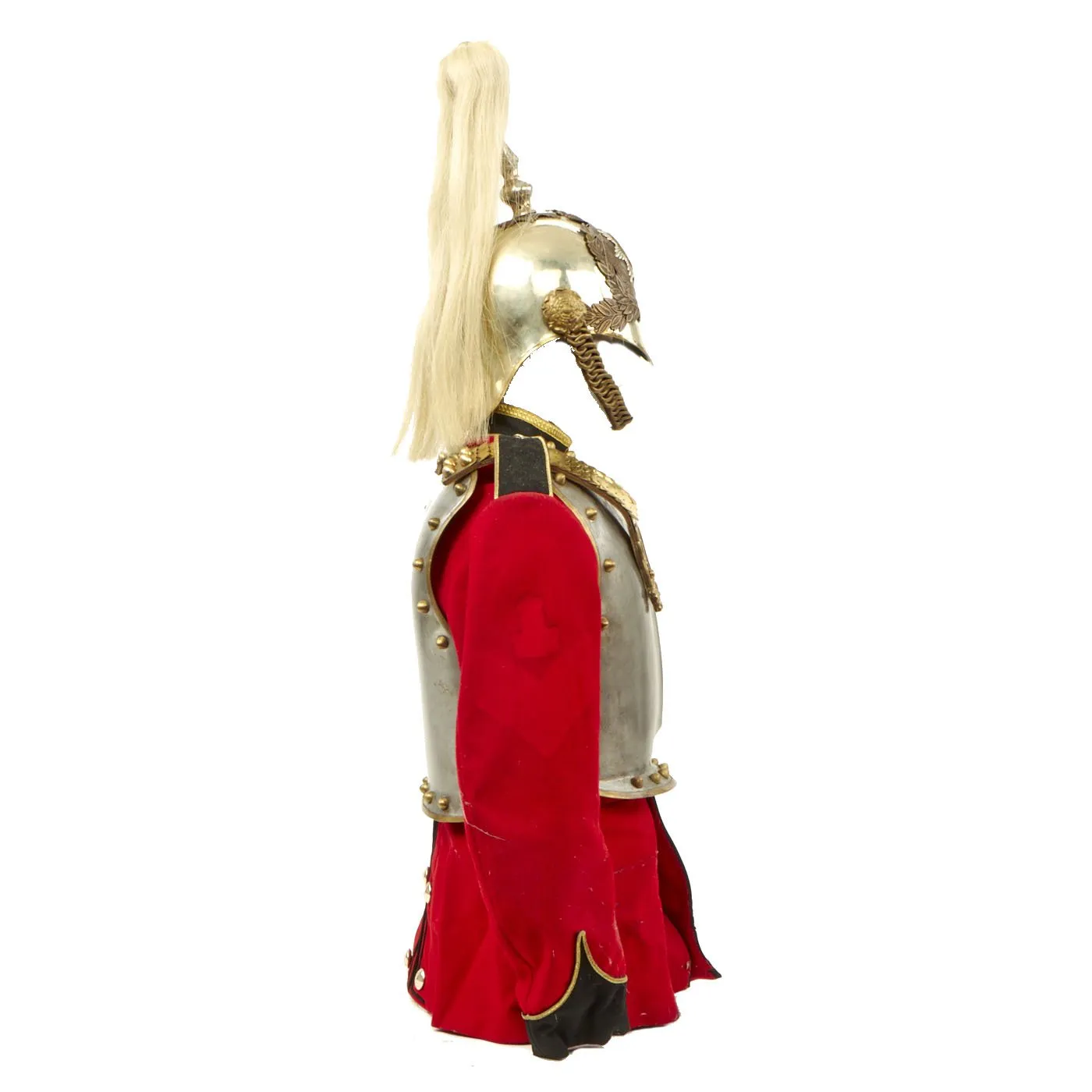 Original British ERII Household Cavalry Life Guards Helmet, Cuirass, and Tunic Set - Circa 1960-70