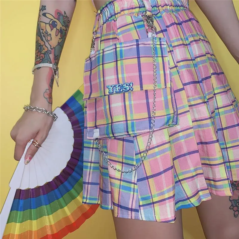 Pastel Yes Pleated Skirt SD00876