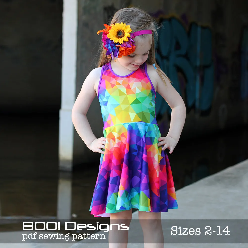 PDF Pattern: Spandex Skater Dress