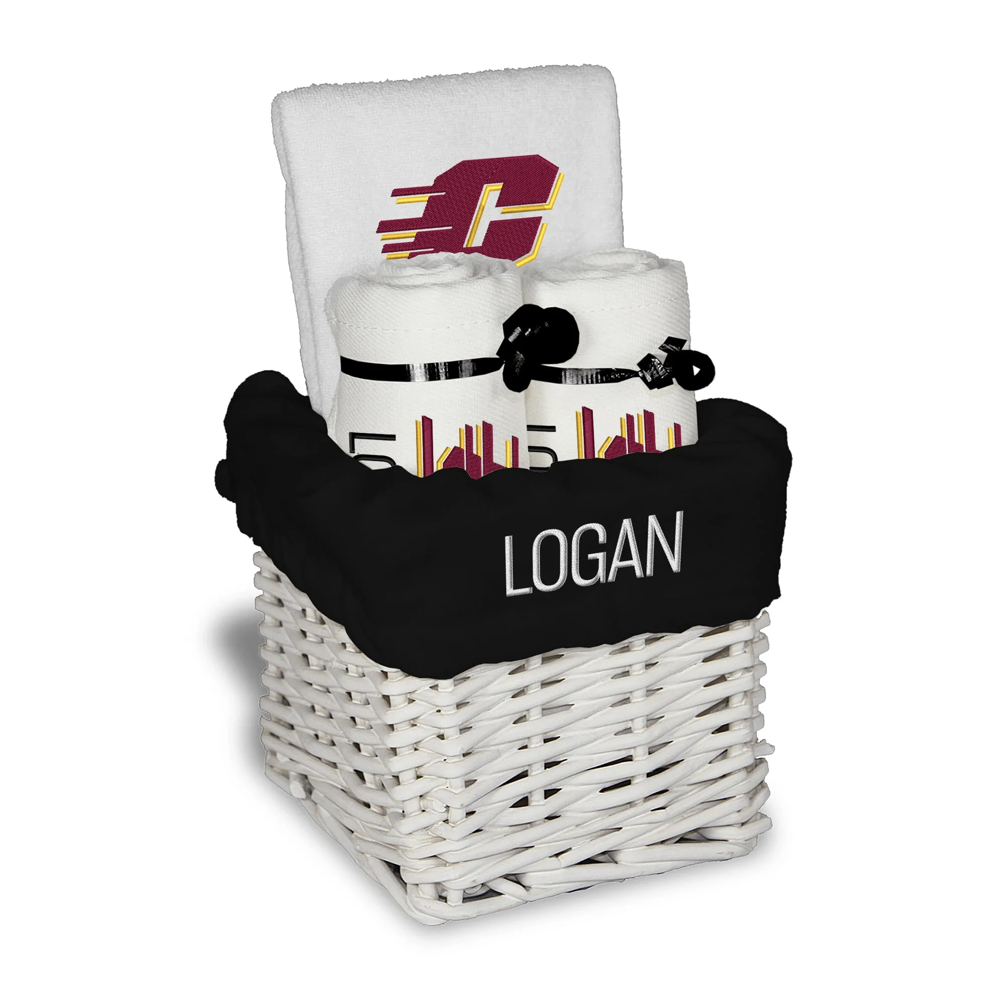 Personalized Central Michigan Chippewas Small Basket - 4 Items