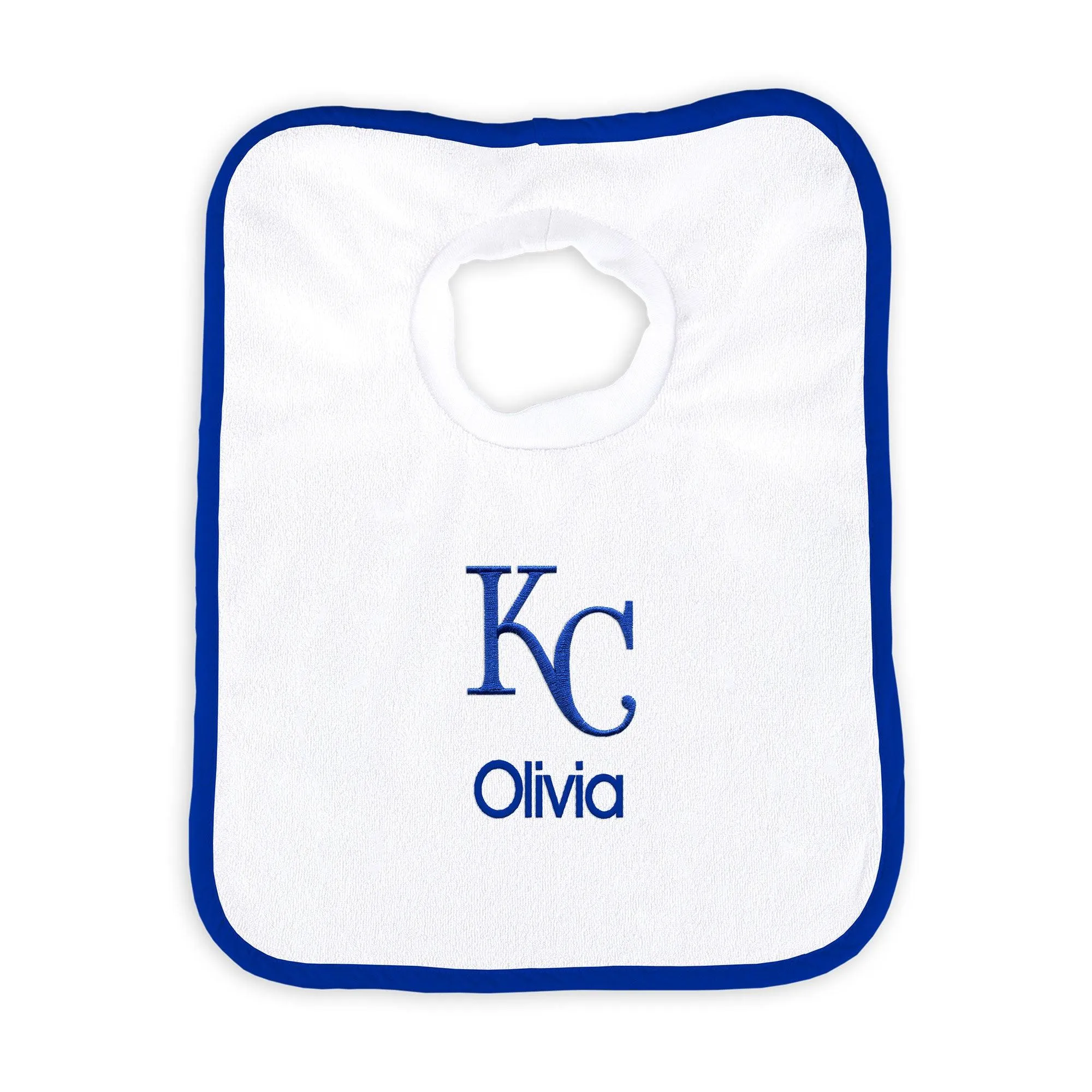 Personalized Kansas City Royals Pullover Bib