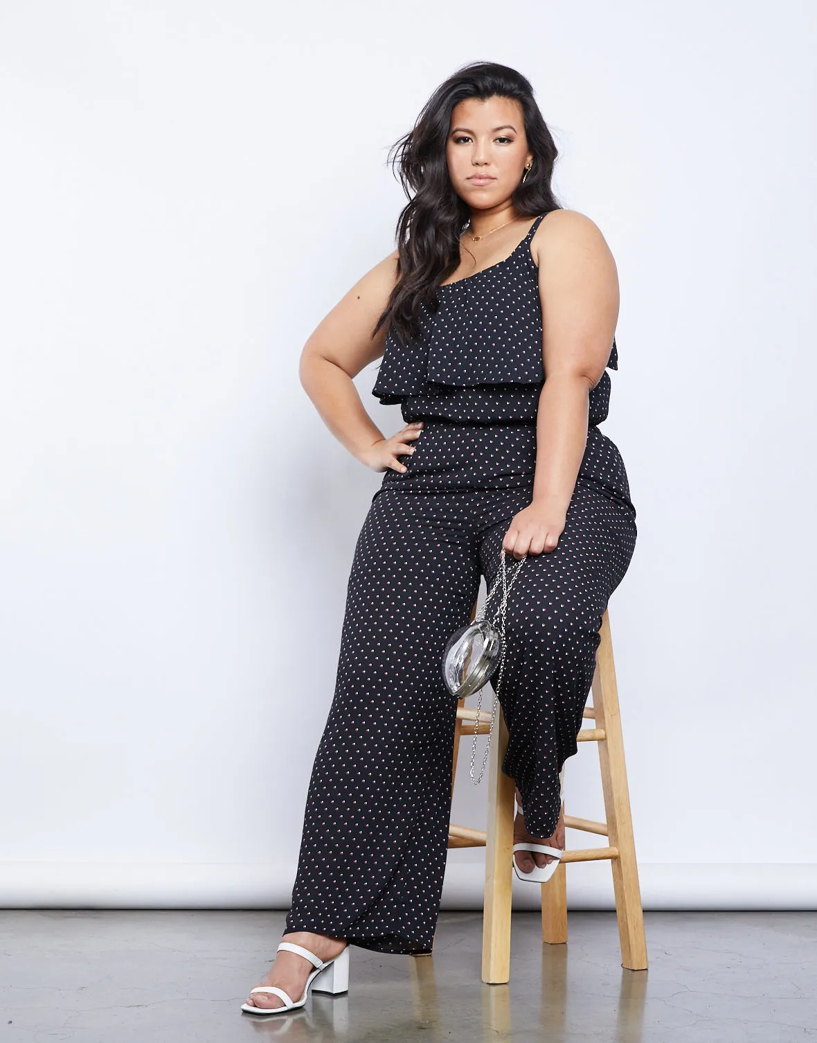 Plus Size Jevan Dotted Pants