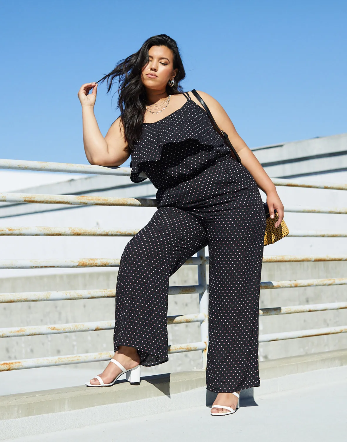 Plus Size Jevan Dotted Pants