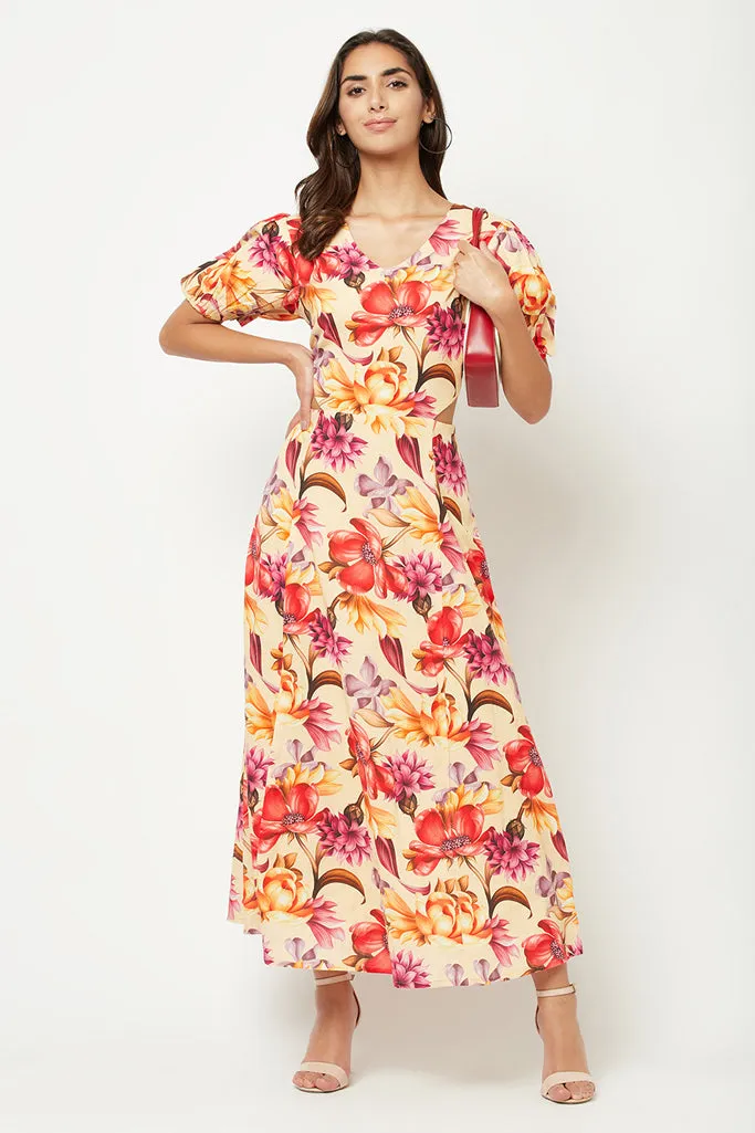 Posy Cut-Out Maxi Dress