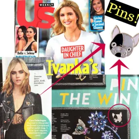 "I'm Paw-some" Enamel Pin Set (As seen in Us Weekly)