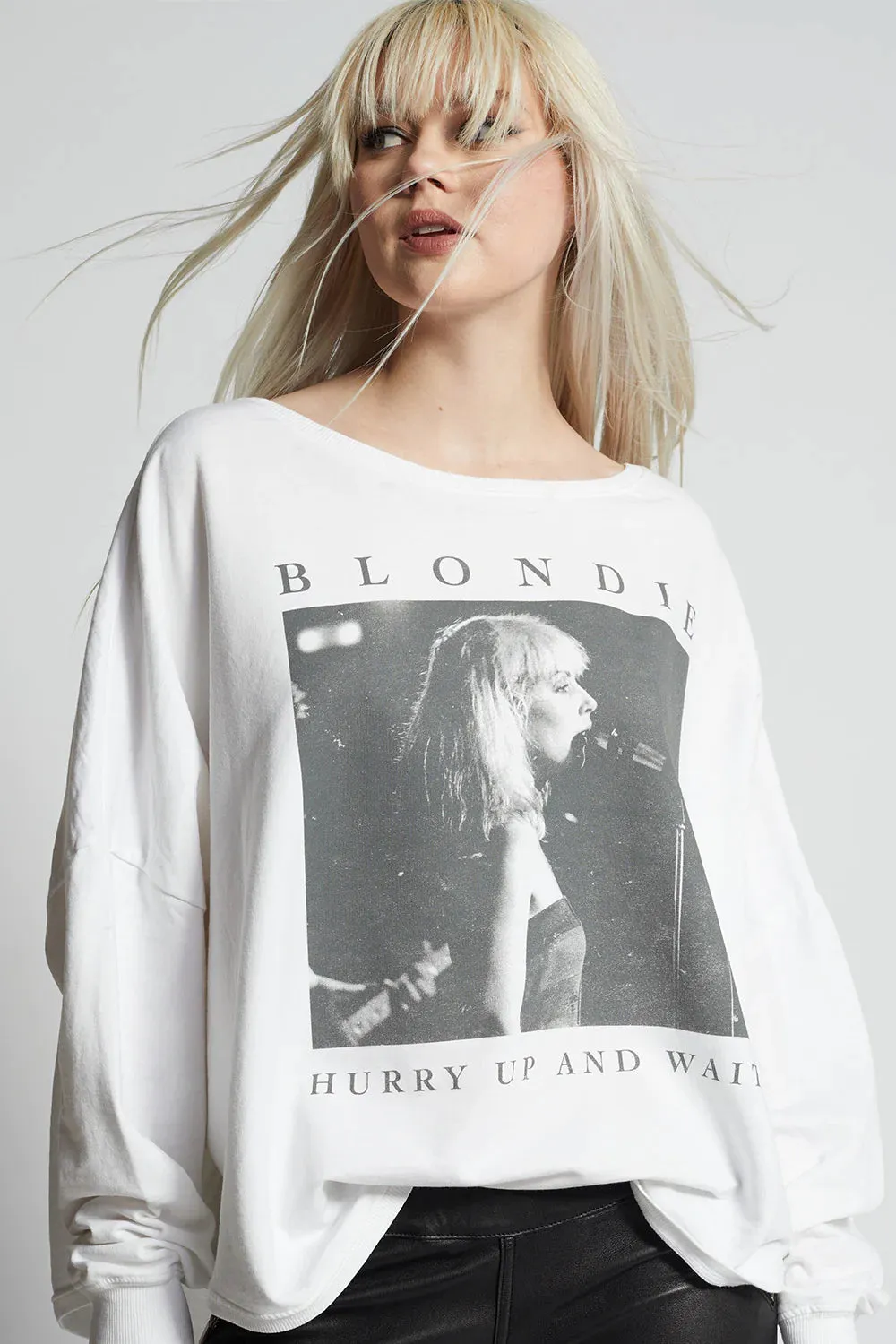 Recycled Karma Blondie Hurry Up And Wait Sweatshirt