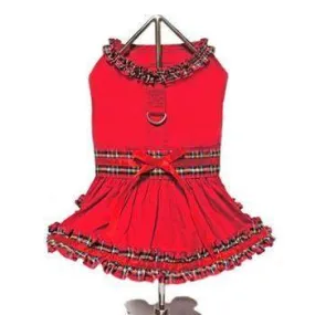 Red Tartan Plaid Harness Dress