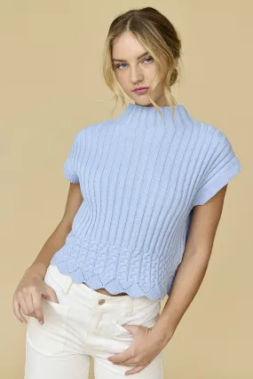 Rory Turtleneck Sweater Cropped Vest