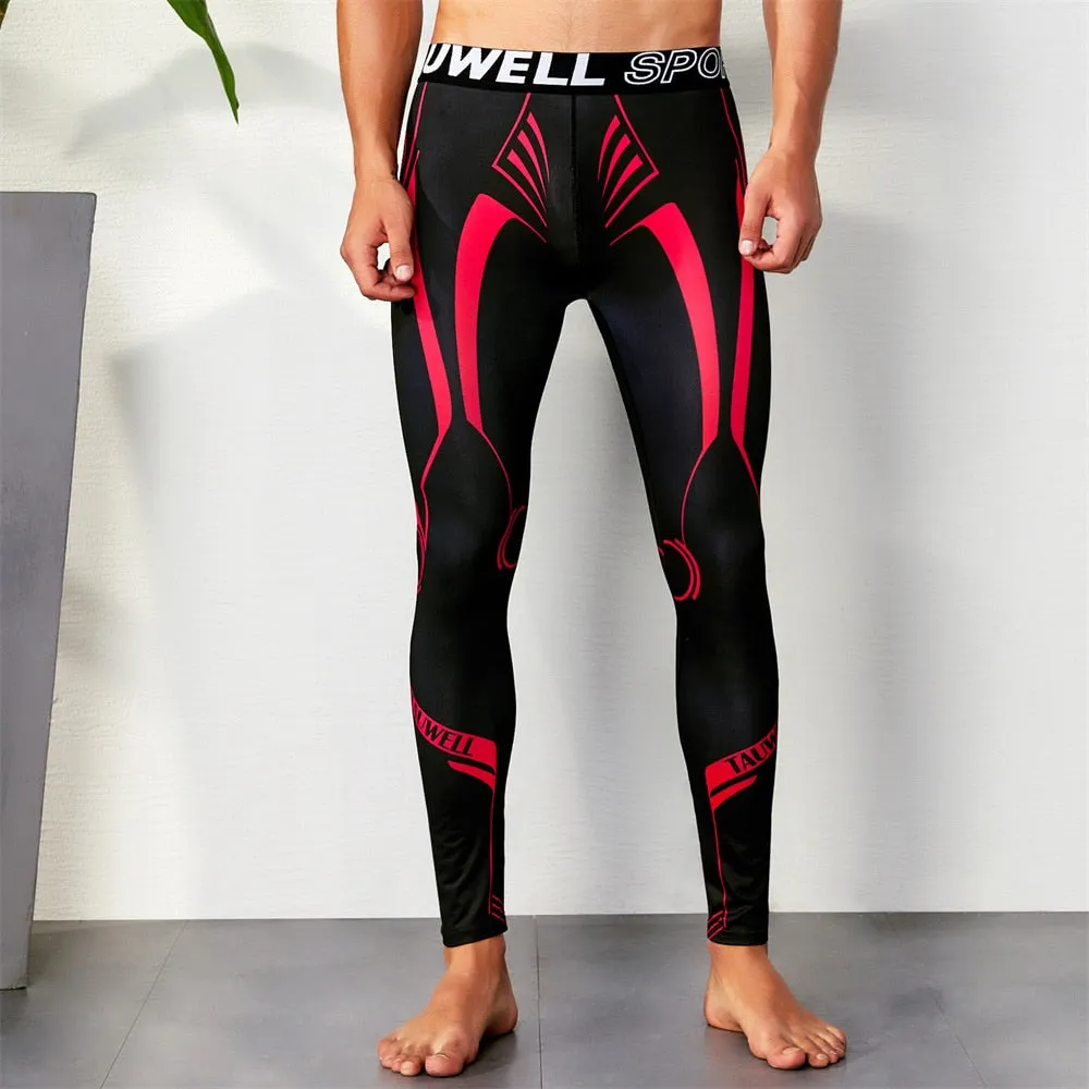 Running Tights Men Compression Pants Fitness Baselayer Cool Dry Sports Leggings Workout Tight Trousers