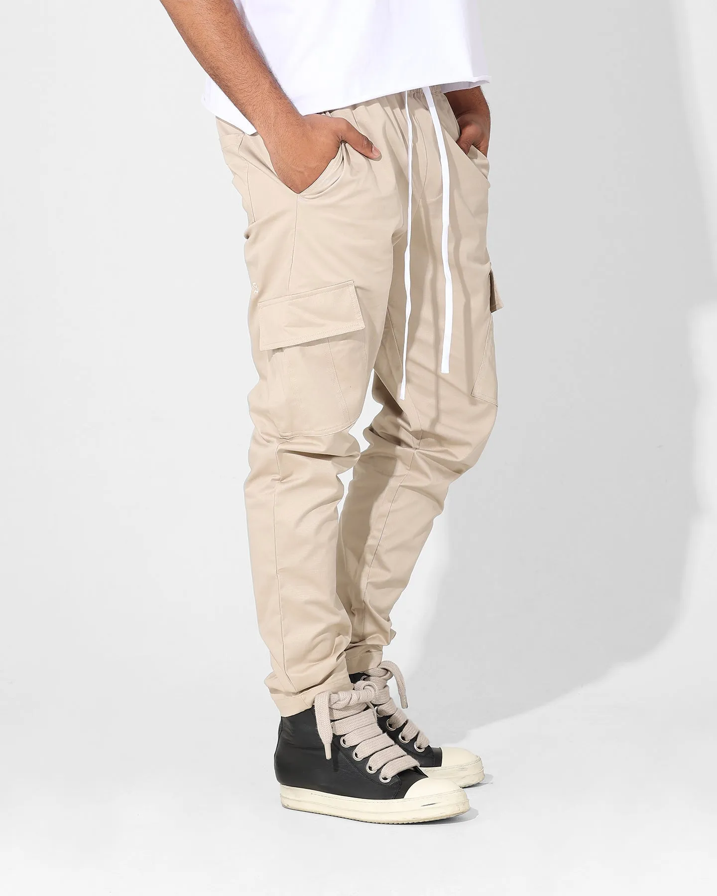 Saint Morta Tapered Cargo Pants Stone