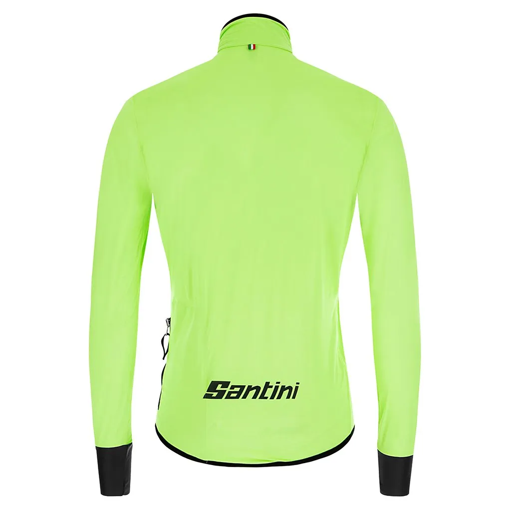 Santini Guard Nimbus Rain Jacket - Fluo Green