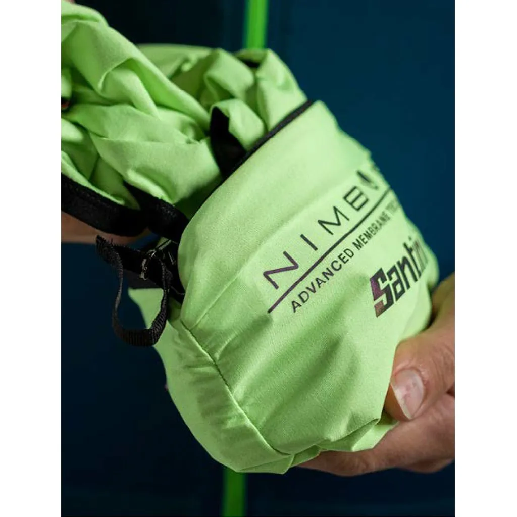 Santini Guard Nimbus Rain Jacket - Fluo Green