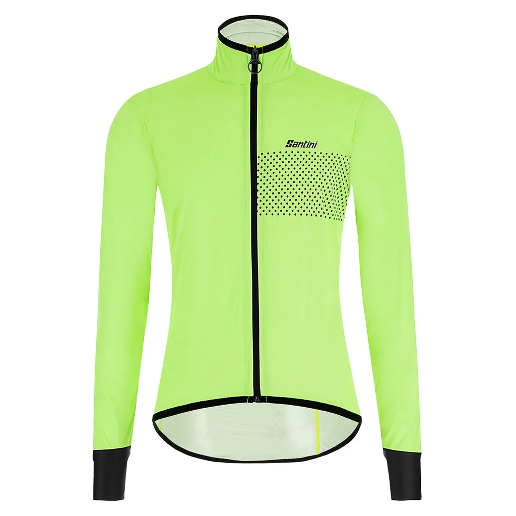 Santini Guard Nimbus Rain Jacket - Fluo Green