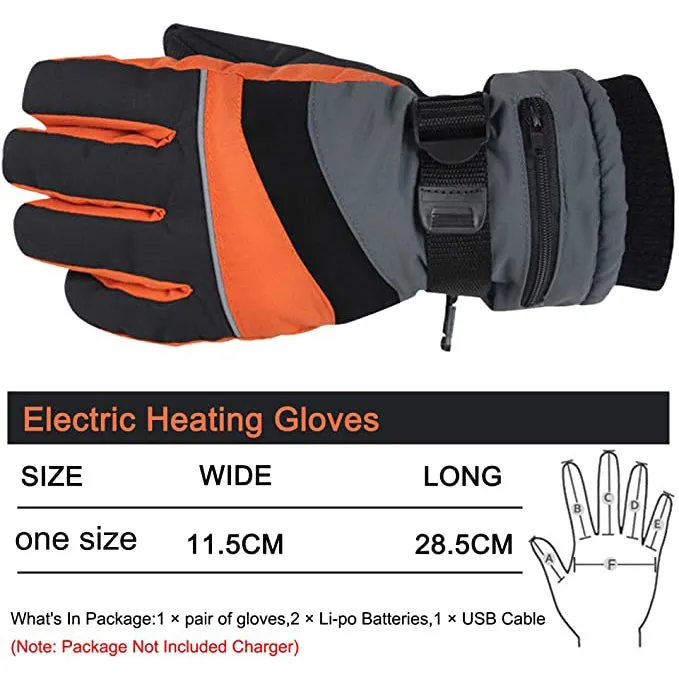 Sidiou Group Anniou Electric Heated Gloves USB Rechargeable Heating Gloves Motorcycle Winter Camping Ski Gloves Mens Waterproof Women Riding Gloves