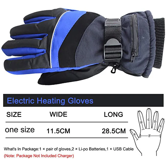 Sidiou Group Anniou Electric Heated Gloves USB Rechargeable Heating Gloves Motorcycle Winter Camping Ski Gloves Mens Waterproof Women Riding Gloves