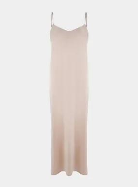 Silk Dreamscape Long Slip Transcendent Pink Dress