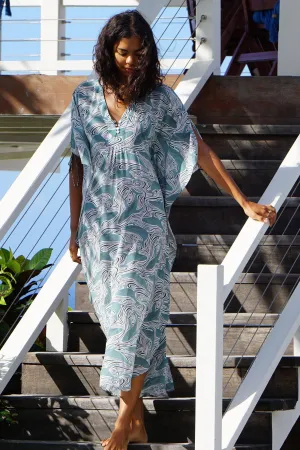 Silk Jenlee Kaftan WHALE