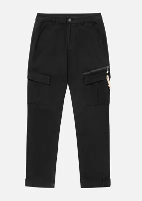 Snap Cargo Pants (Black)