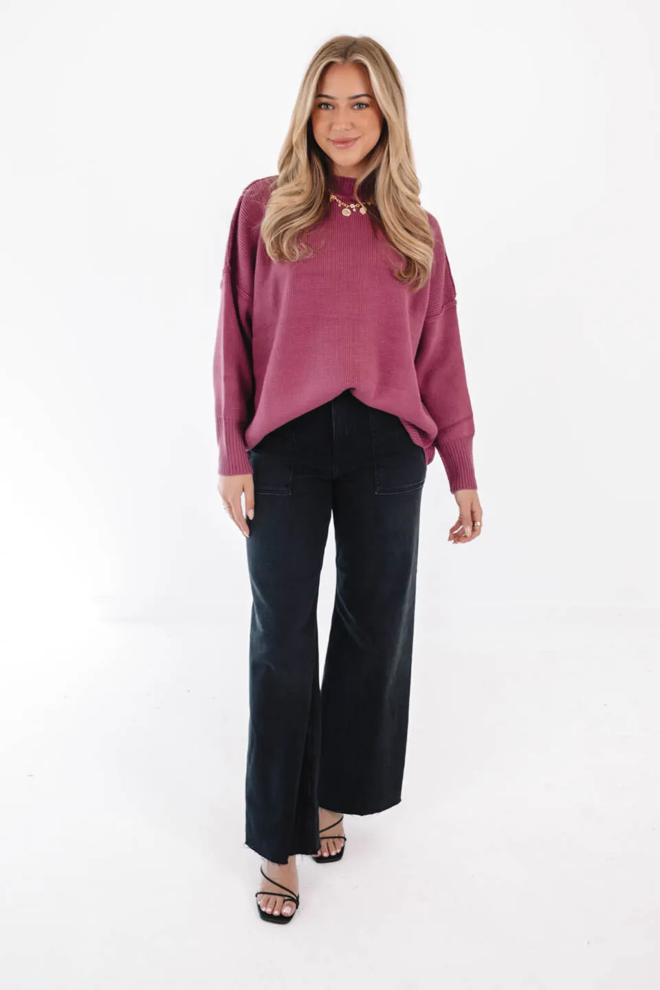 So Obsessed Sweater - Mauve