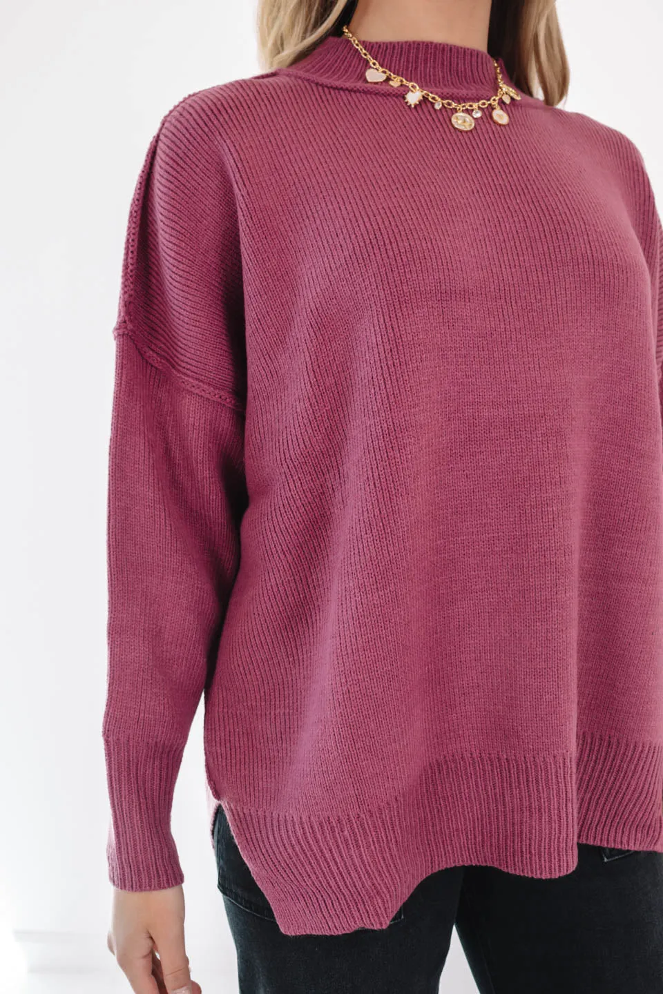 So Obsessed Sweater - Mauve