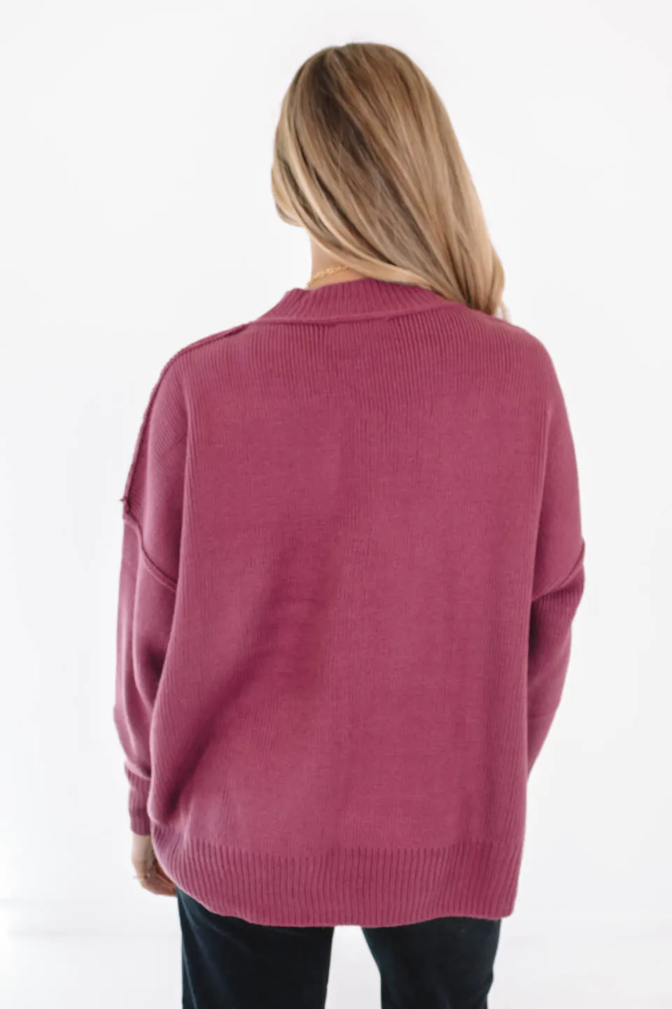 So Obsessed Sweater - Mauve