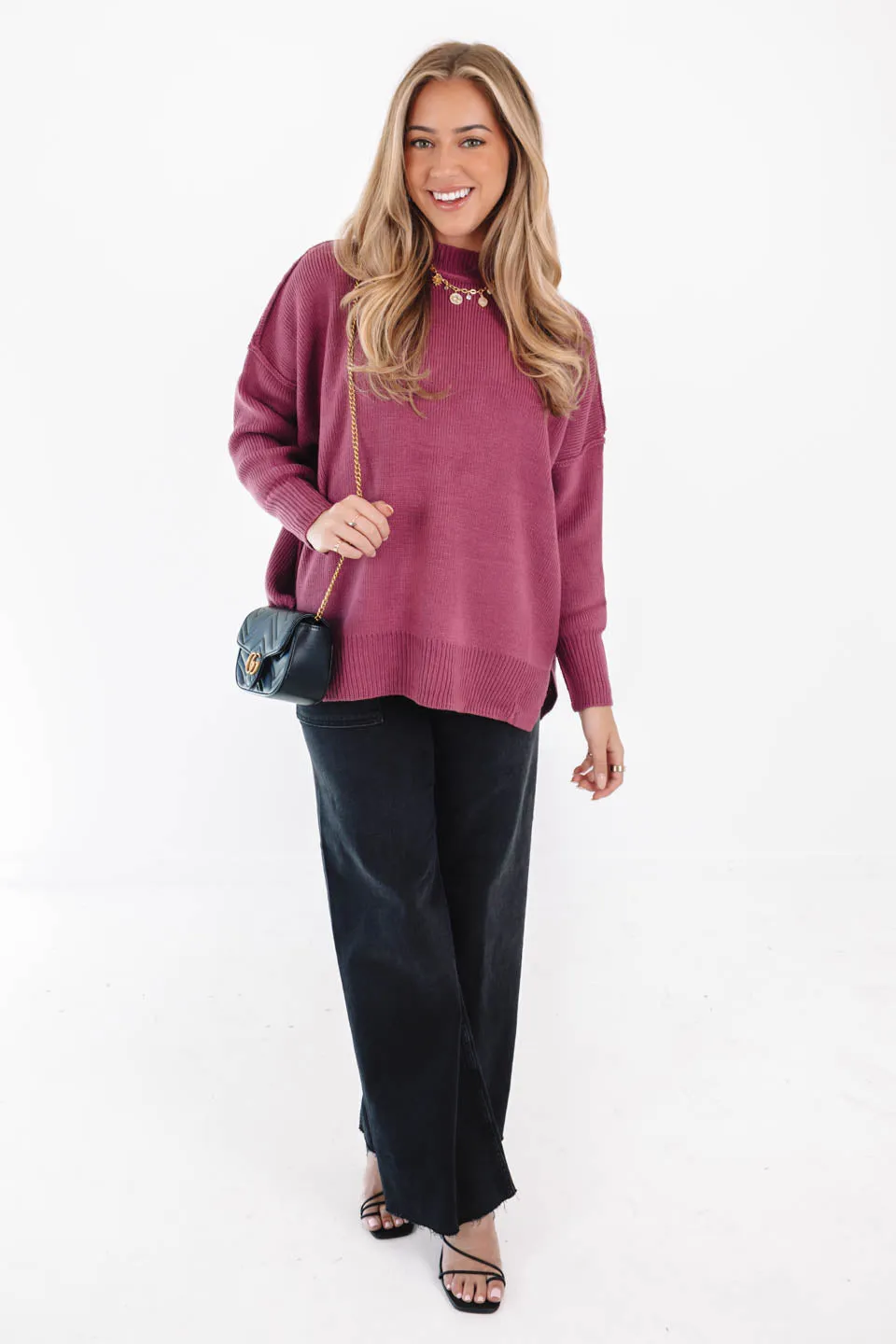 So Obsessed Sweater - Mauve