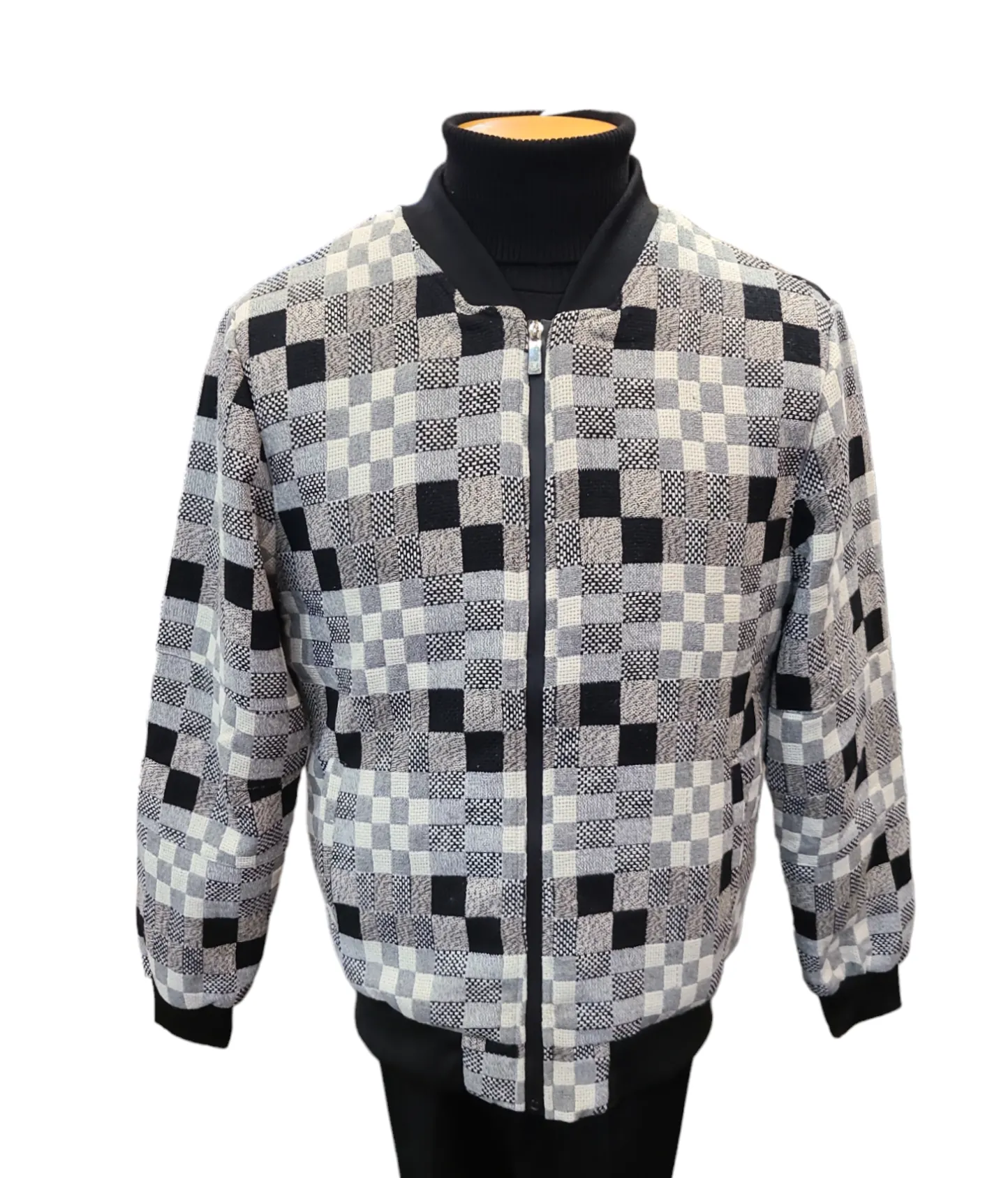 Stacy Adams Wool Blend Bomber Jacket