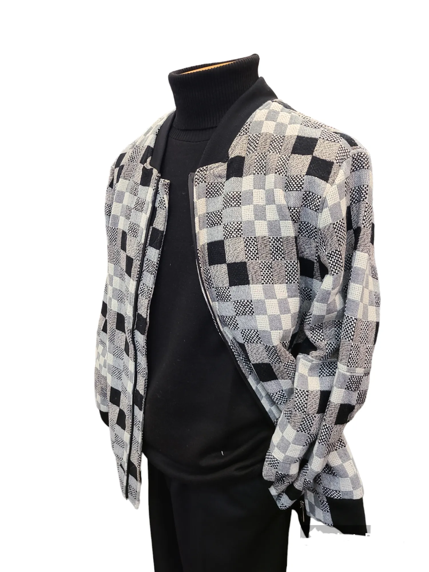 Stacy Adams Wool Blend Bomber Jacket