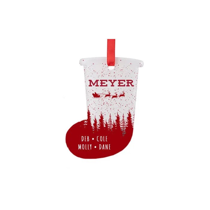 SUBLIMATION ACRYLIC STOCKING ORNAMENT