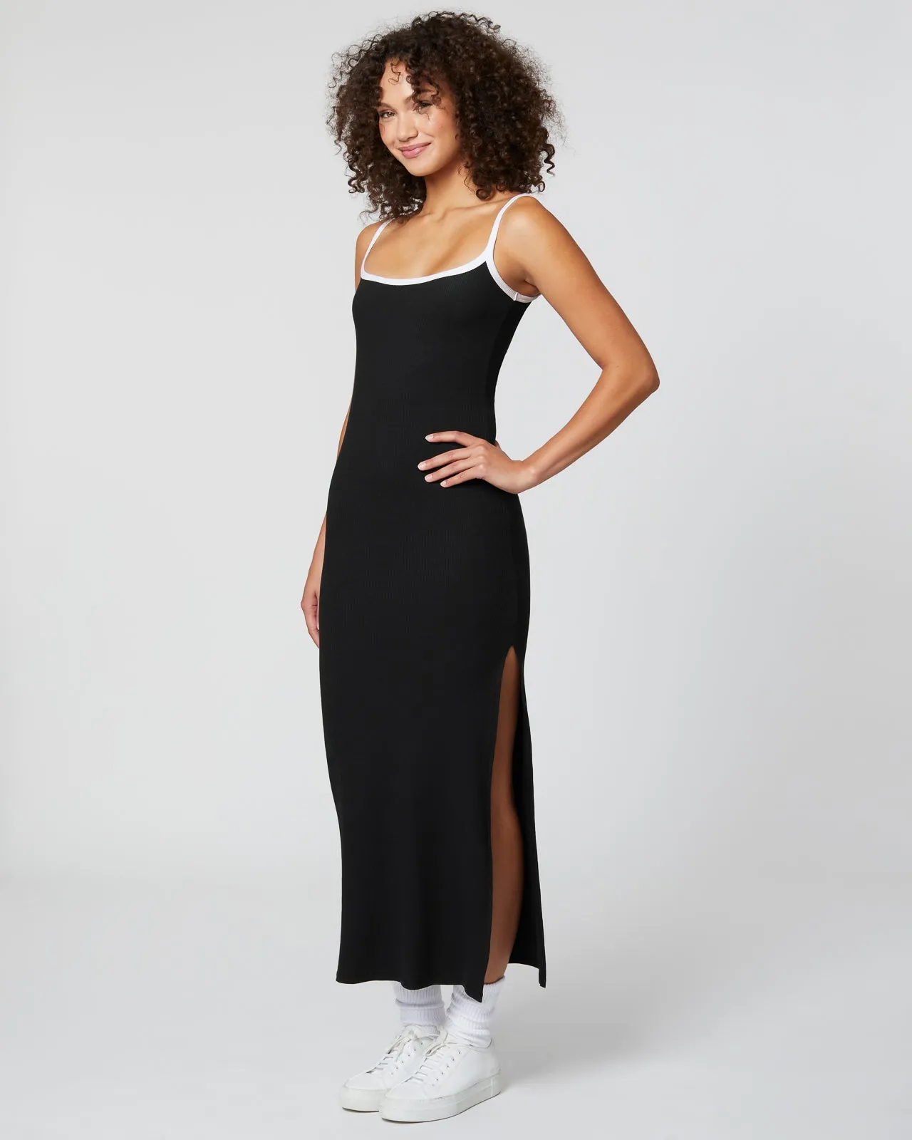 Sunburst Rib Maxi Dress