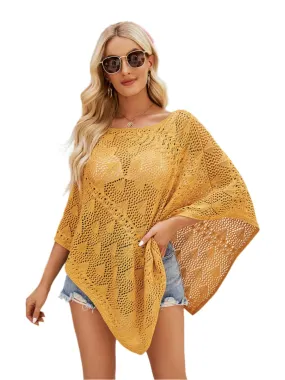 TEEK - Boat Neck Shawl Cover Up