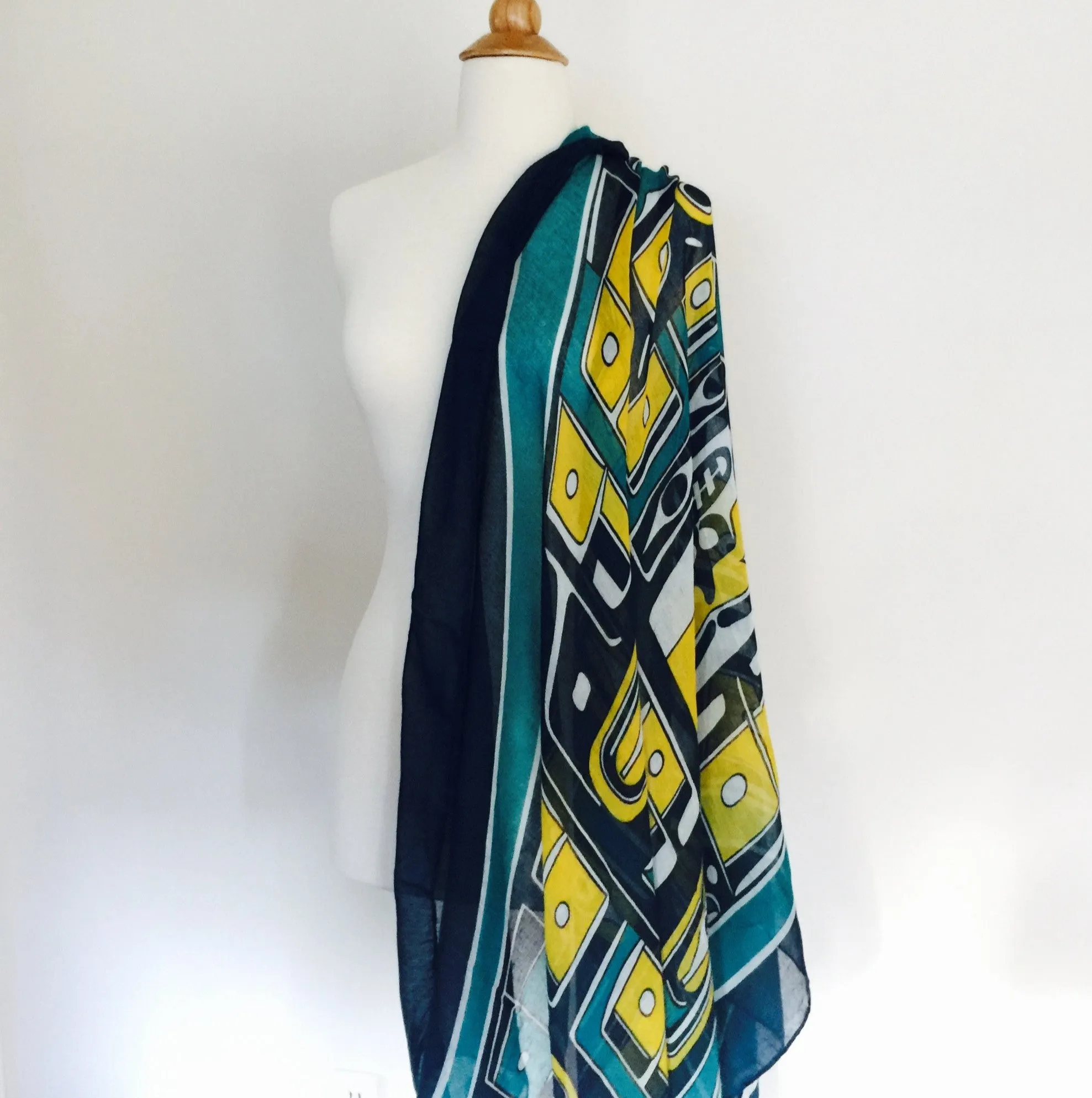 The Chilkat Voile Scarf Northwest Chilkat Design