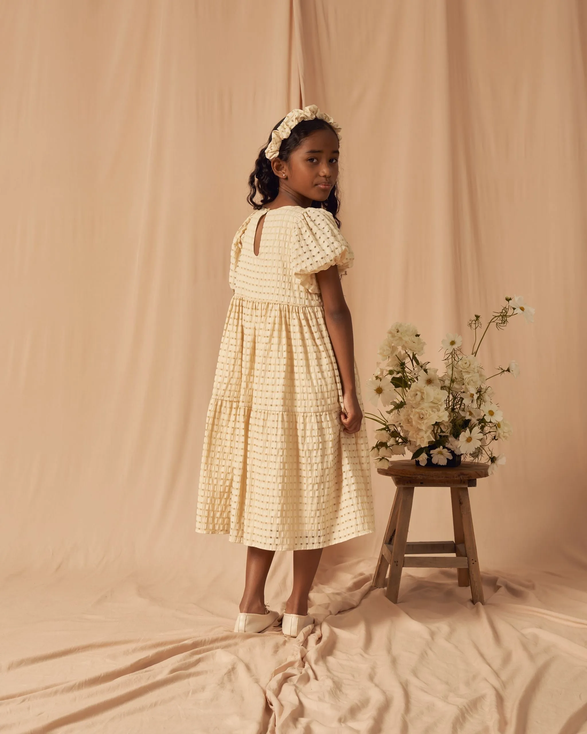 The Chloe Dress by Noralee - Lemon Check - KIDS