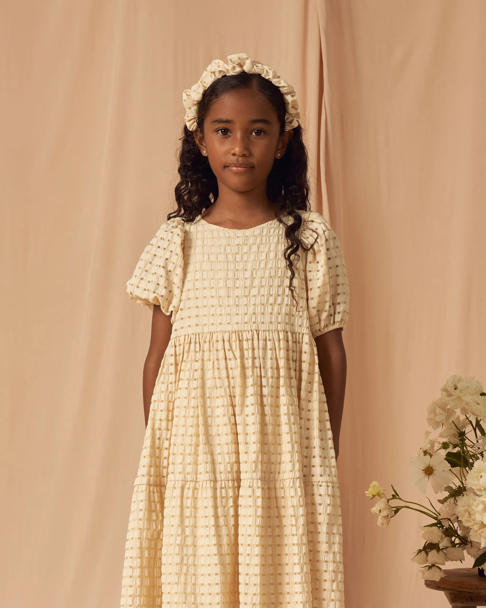 The Chloe Dress by Noralee - Lemon Check - KIDS