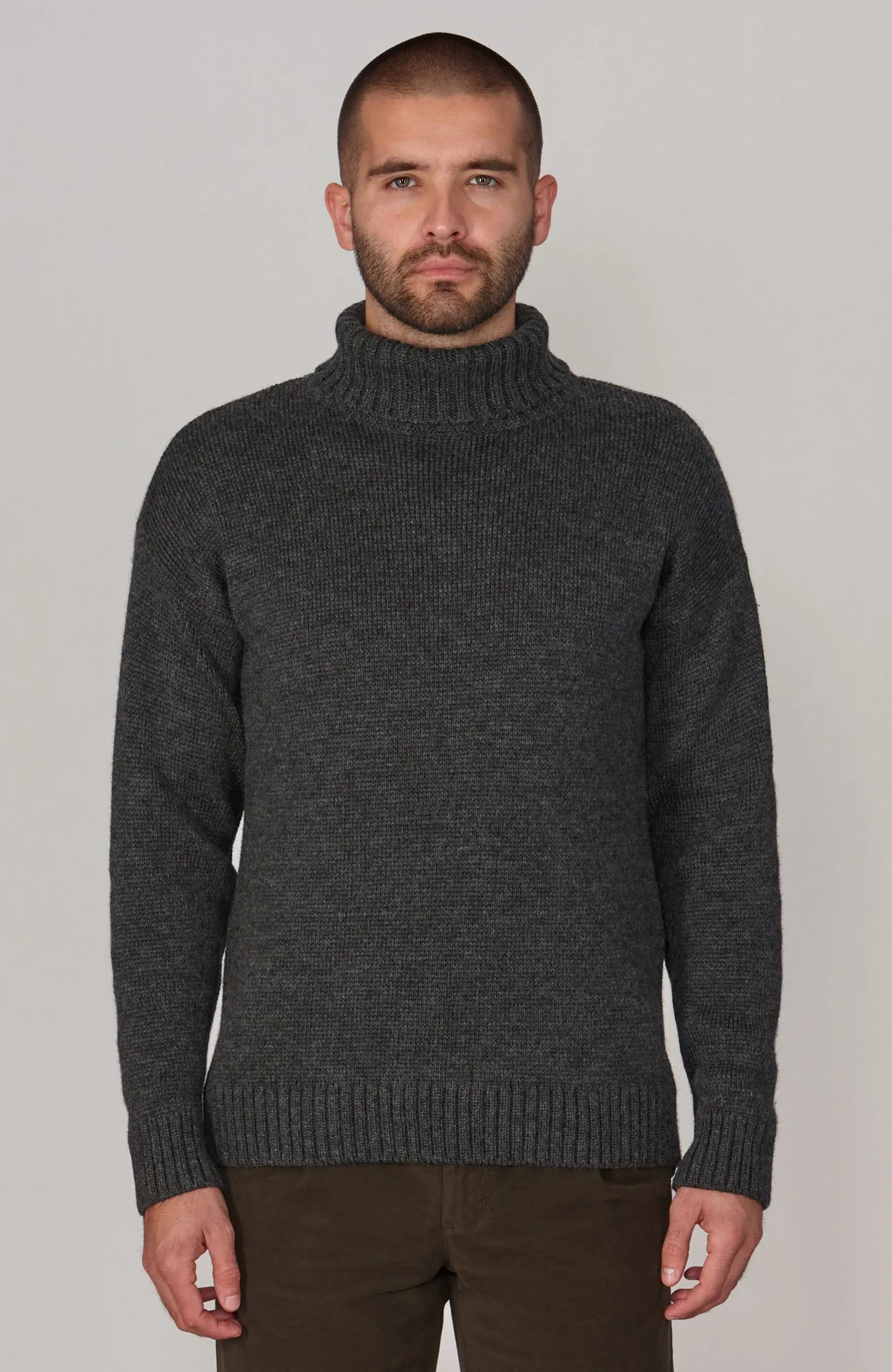 The Modern Submariner - Roll Neck Merino Wool Jumper